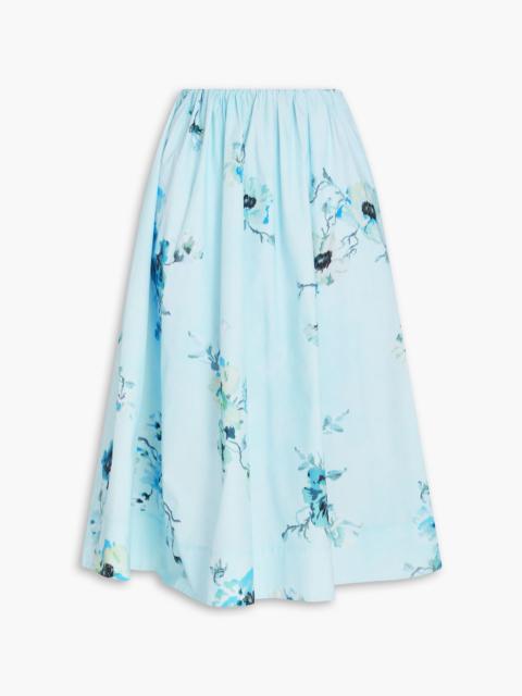 Zimmermann Floral-print cotton midi skirt