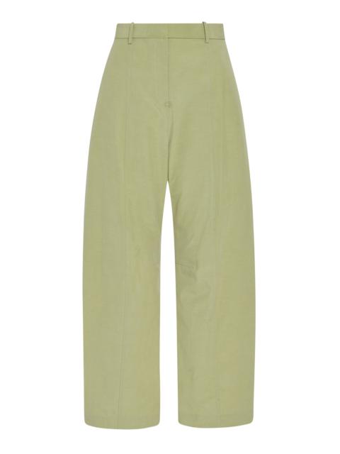 ROSETTA GETTY Poplin Tapered Pants green
