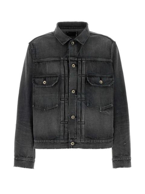 sacai Sacai Men Black Denim Jacket