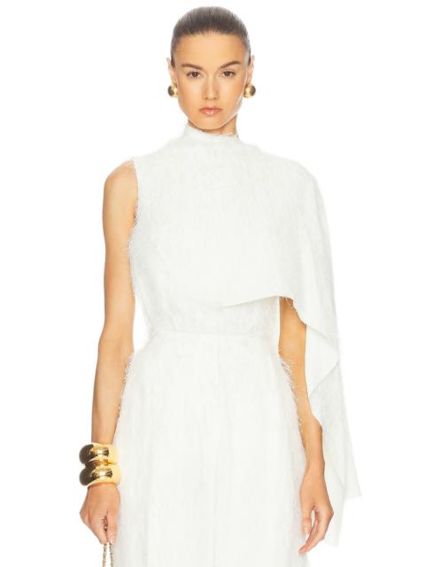 One Shoulder Fringe Top