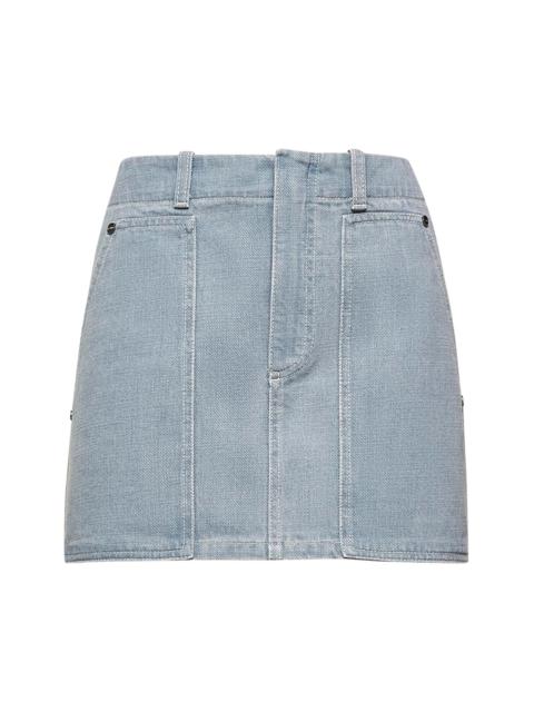 FENDI Fendi Women Light Blue Denim Miniskirt