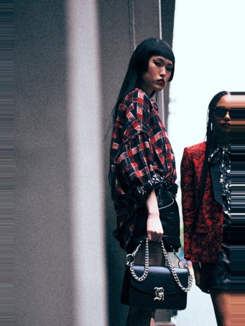 R13 REVERSIBLE SHREDDED SEAM DROP NECK SHIRT