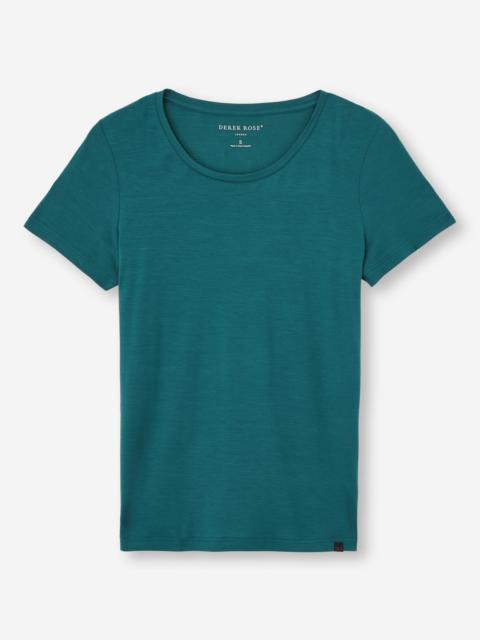 Derek Rose Women's T-Shirt Lara Micro Modal Stretch Jungle Green
