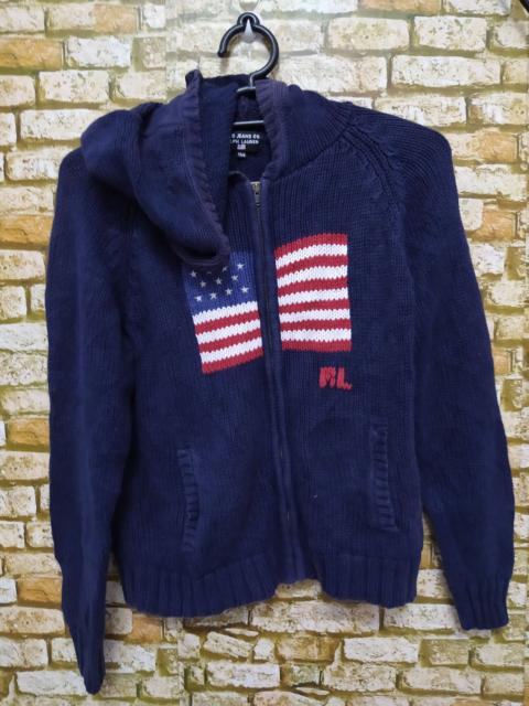 Other Designers POLO RALPH LAUREN FLAG HOODIE KNITWEAR (B736)