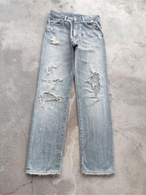 Other Designers Japanese Brand - Vintage Japanese Jean Distressed Faded Denim