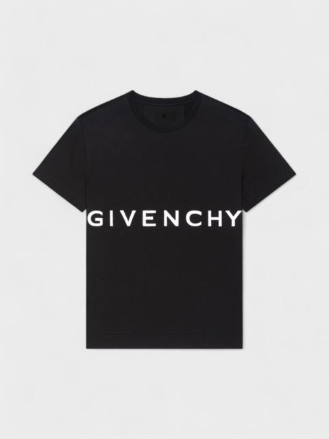 Givenchy Givenchy Oversized T-Shirt Givenchy Embroidery Black