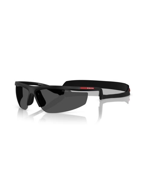 Prada Prada Linea Rossa 96mm Pillow Sunglasses
 in Matte Black at Nordstrom