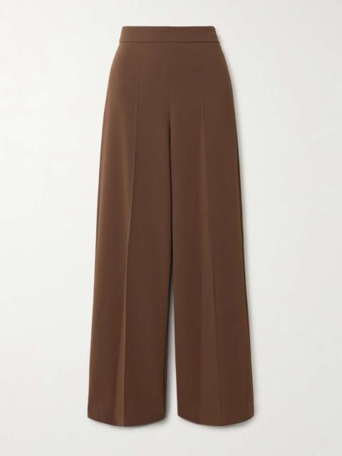 Alane pleated cady wide-leg pants