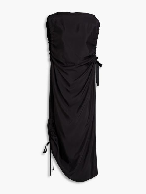 BY MALENE BIRGER Chita ruched twill midi dress