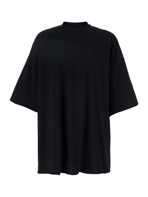 Rick Owens Men 'Tommy T' Black Oversized T-Shirt In Cotton Man