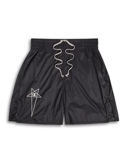 Rick Owens X Champion Logo-embroidered Shell Shorts