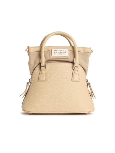 Maison Margiela Maison Margiela '5Ac' Micro Bag In Beige Leather Women