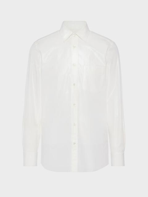 Maison Margiela Foiled cotton poplin shirt