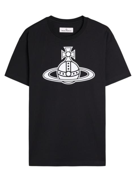 Vivienne Westwood Vivienne Westwood Paris Orb Printed Cotton T-shirt