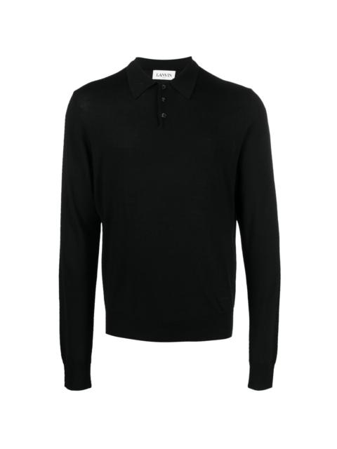 Lanvin long-sleeve polo shirt