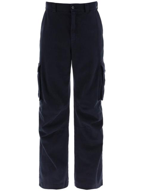 Dolce & Gabbana Cargo Pants With Logo Plaque Men