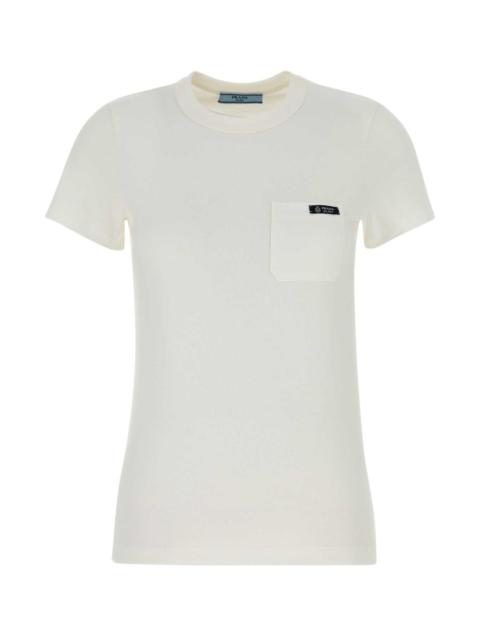 Prada Prada Women White Cotton T-Shirt