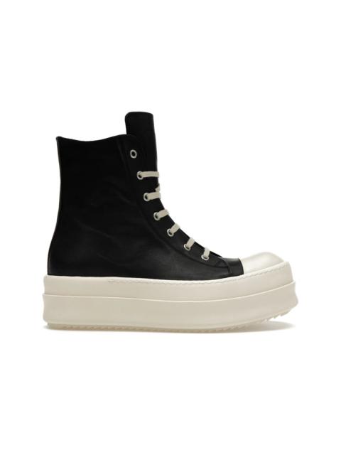 Rick Owens Mega Bumper Leather Sneakers Black Milk