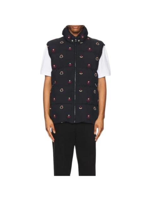 Other Designers Moncler × Palm Angels - Henon Down Men's Gilet Vest Blue Size 2 Medium - NWT