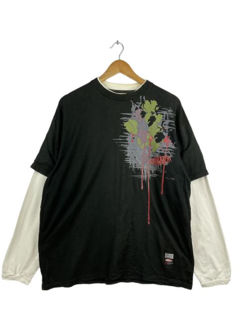 Other Designers Vintage Conart Long Sleeve Shirt Black White