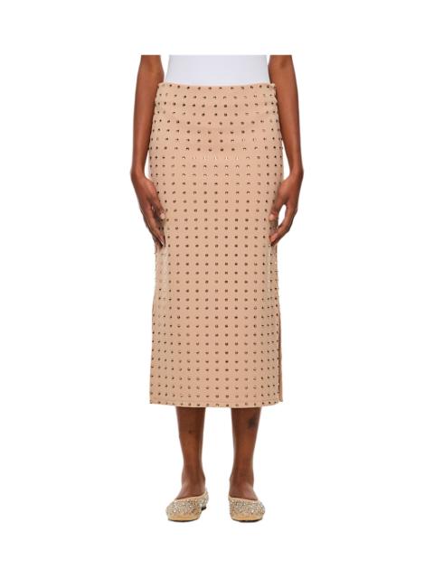 Sportmax Nome Crystal Lycra Midi Skirt