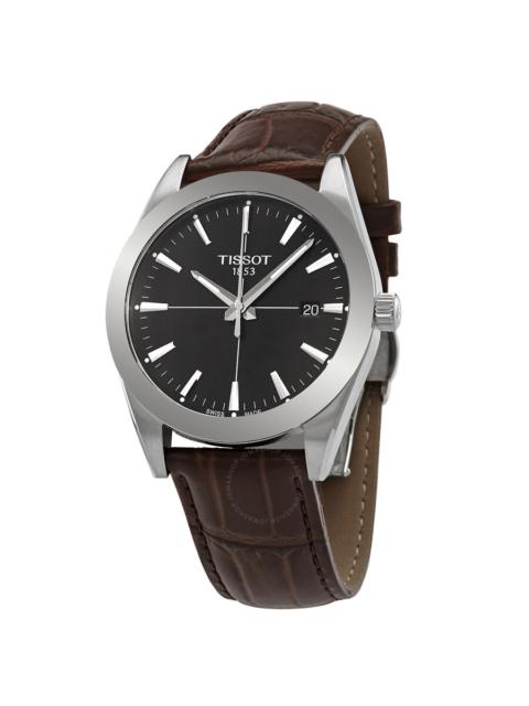 Tissot - Open Box - Tissot Gentleman Quartz Black Dial Men's Watch T127.410.16.051.01