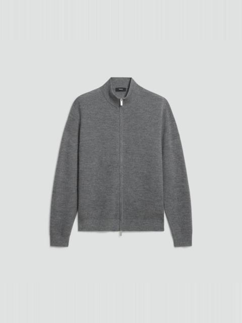 Theory Full-Zip Cardigan in Light Cashmere