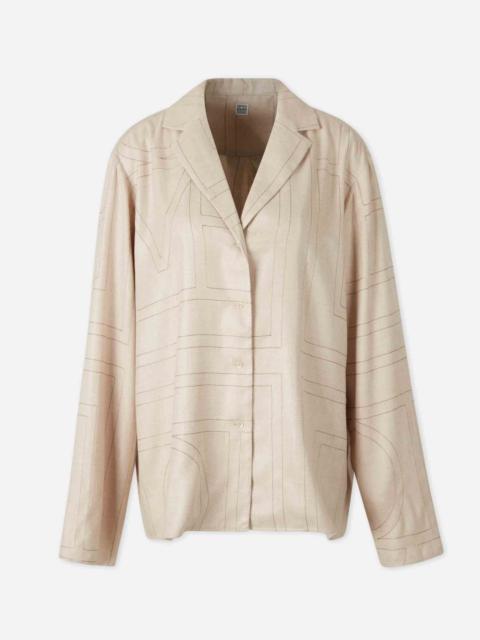 TOTEME MONOGRAM STITCH BLOUSE