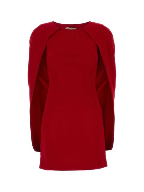 Other Designers Alberta Ferretti Women Red Stretch Crepe Mini Dress