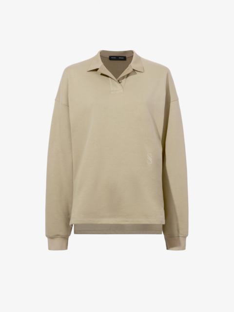 Proenza Schouler Brooks Polo in Cotton Terry Jersey