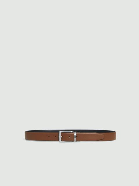Theory Reversible Belt in Leather
