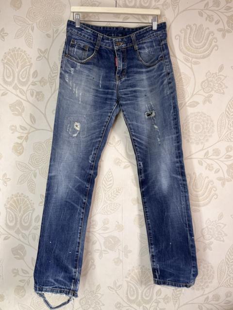 Other Designers Dsquared2 × Vintage - Distressed Dsquared2 Blue Denim Jeans