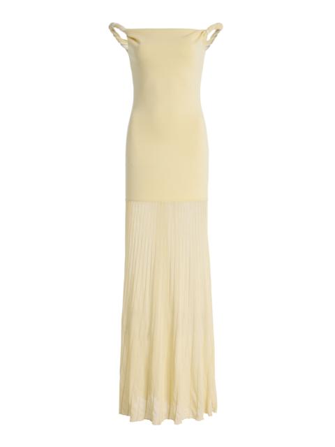 SIR. Elia Knit Maxi Dress yellow
