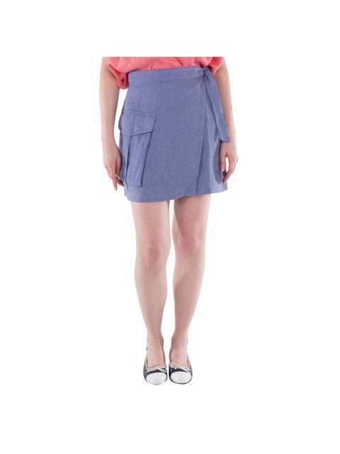 Other Designers Polo Ralph Lauren Cargo Linen Wrap Skirt