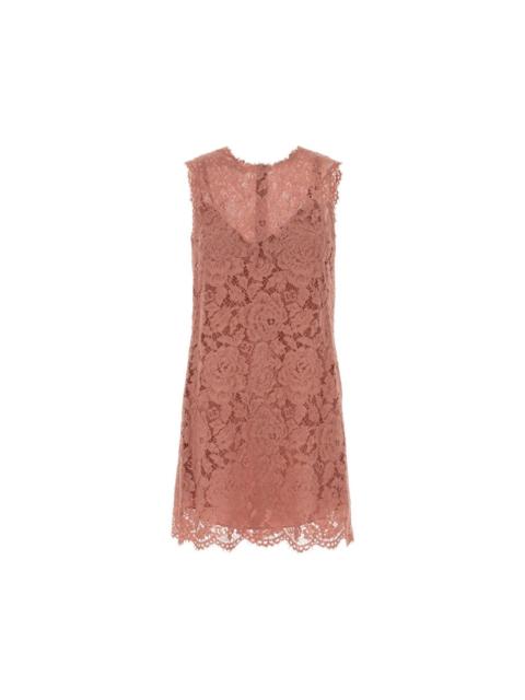 Dolce & Gabbana DOLCE&GABBANA Pink Lace Dress New & Authentic (Women's size: