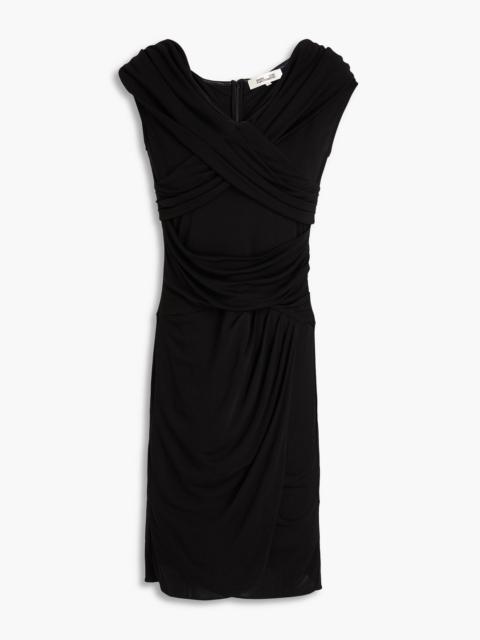 DIANE VON FURSTENBERG Sibel draped jersey mini dress