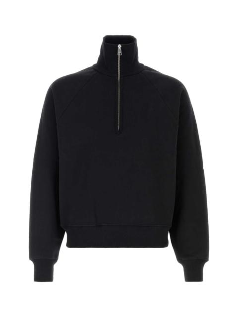 AMI Paris Ami Men Black Cotton Sweatshirt