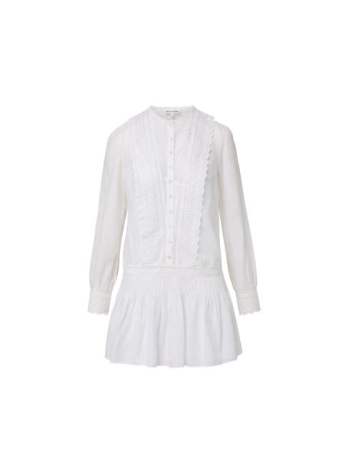 VERONICA BEARD MARGUERITE EYELET MINI DRESS