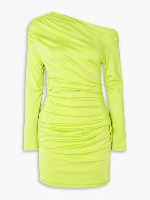 Other Designers Freya ruched satin-jersey mini dress