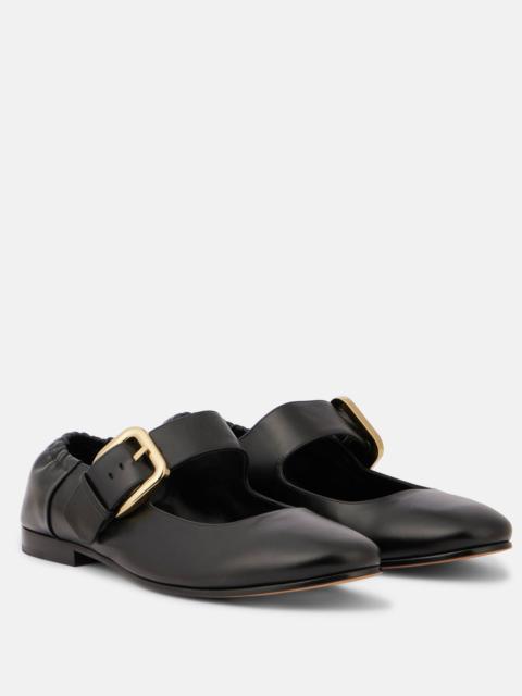 Bottega Veneta Astaire leather Mary Jane flats