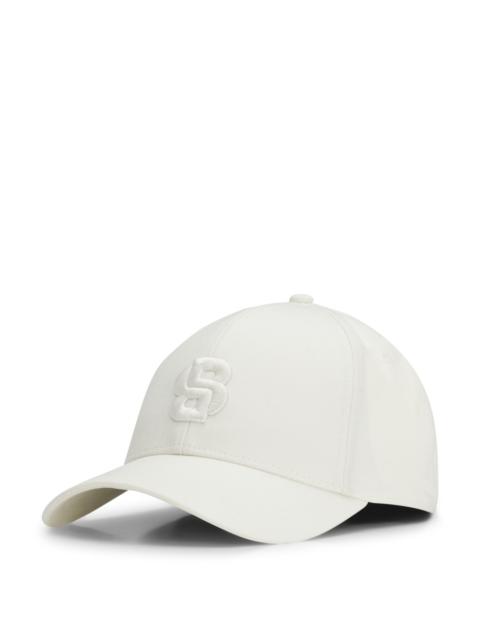BOSS COTTON-TWILL CAP WITH EMBROIDERED DOUBLE B MONOGRAM