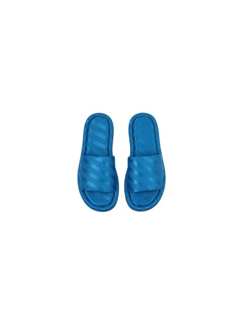 BALENCIAGA Balenciaga Blue Silk Slippers (EU36) - Excellent