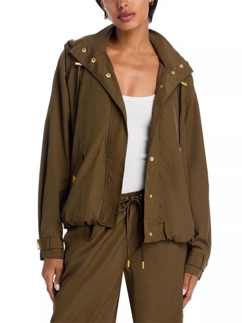 L'AGENCE Geovana Hooded Windbreaker