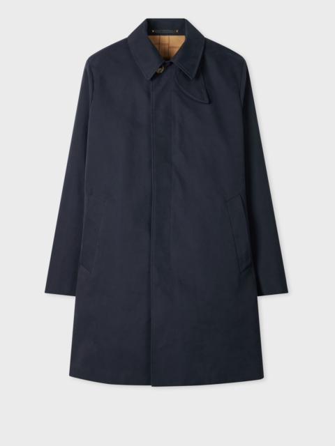 Paul Smith Navy Double-Face Cotton-Nylon Mac