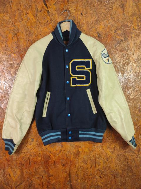 Other Designers Golden Bear - Golden Bear Varsity Jacket Tennis Team Leather Sleeve
