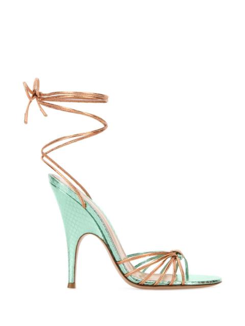Gianvito Rossi Gianvito Rossi Women Two-Tone Leather Malã¨ Sandals