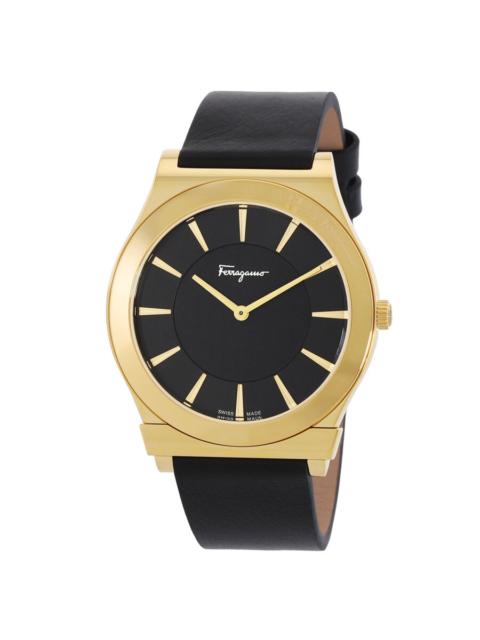 FERRAGAMO Salvatore Ferragamo Ferragamo 1898 Slim Quartz Black Dial Men's Watch SFPE00219