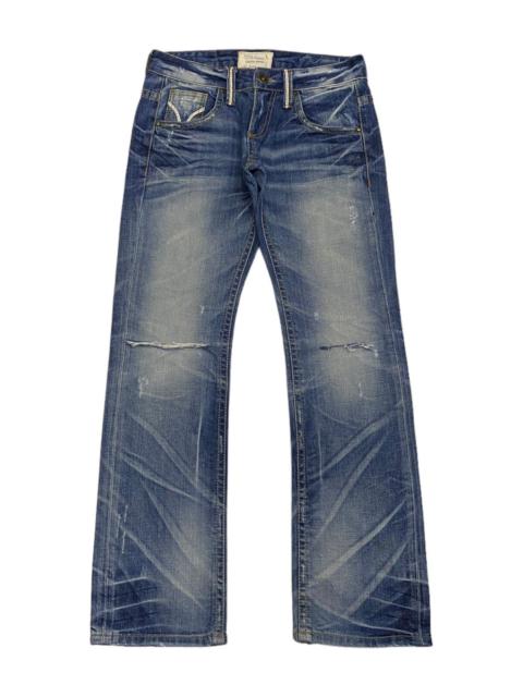 Hysteric Glamour FLARED🔥LOLITA JEANS PUNK DISTRESSED FLARE DENIM JEANS