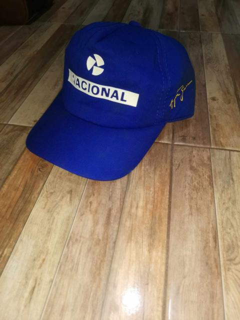 Other Designers Very Rare - vintage Nacional Aryton Senna signature 96 limited f1 hat🔥