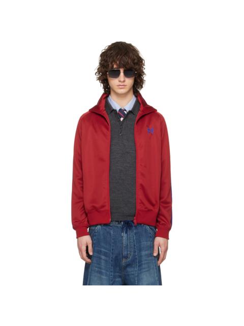 NEEDLES Red Poly Smooth Track Jacket